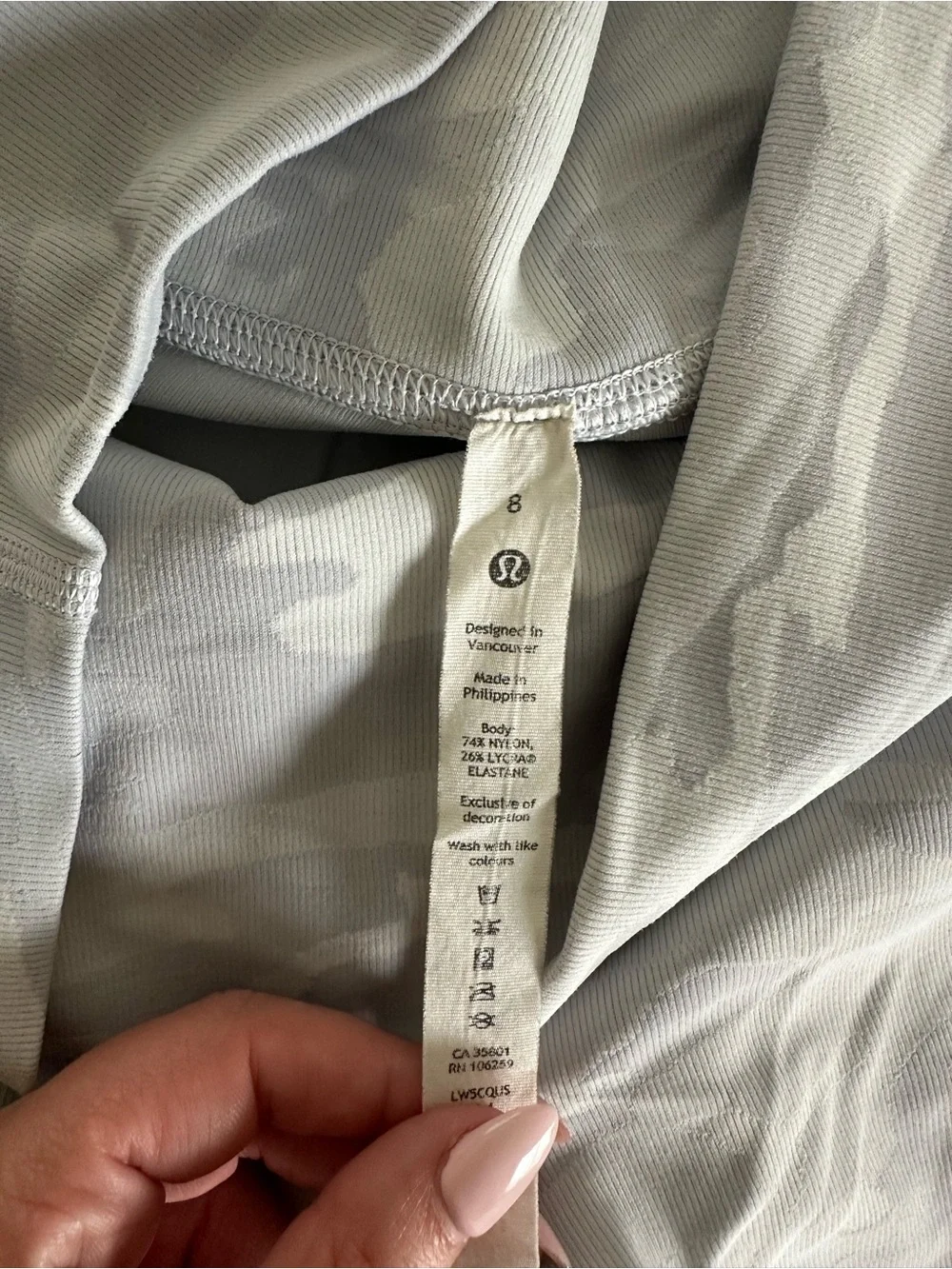 lululemon athletica Light Grey Camo Leggings
